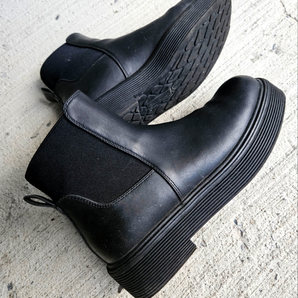 Call it Spring Square Toe Chunky boots Size 7